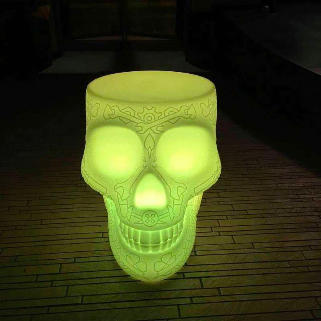 Qeeboo - Mexico Stool and Sidetable Lamp with Rechargeable Led (Seduta - Tavolino)