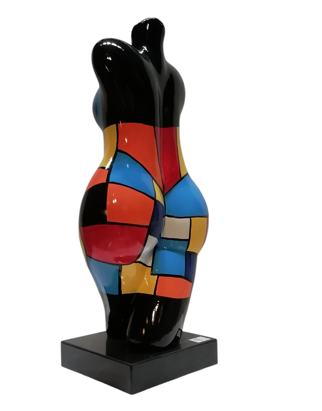 Avana Woman - Donna Arcobaleno Corpo Femminile Multicolore con Base Quadrata