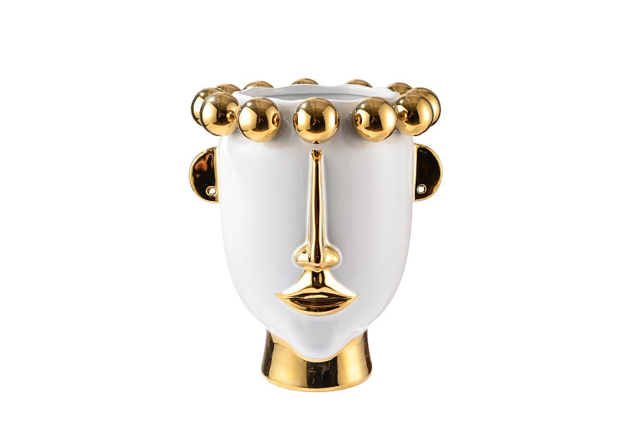 Vaso Black/White & Gold
