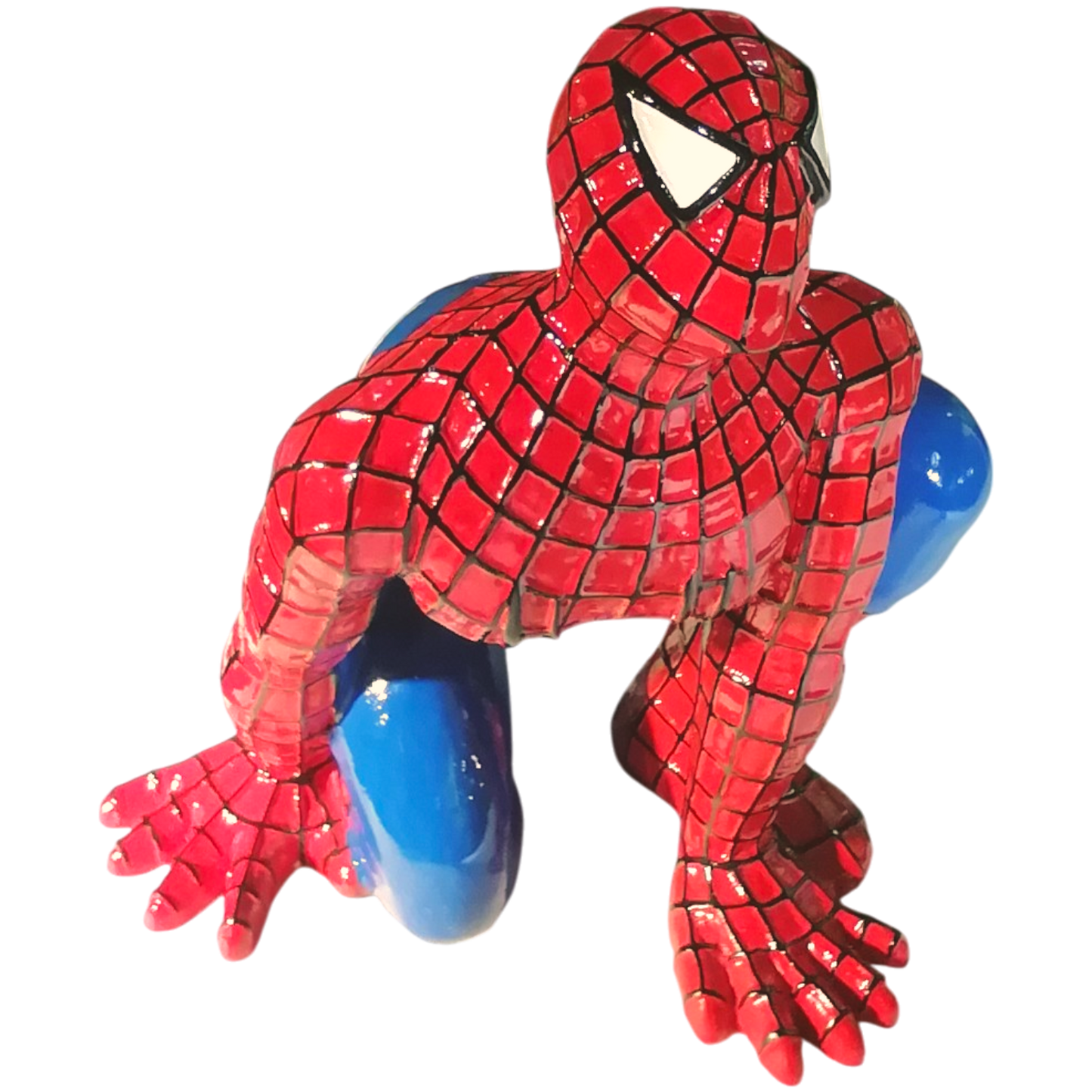 Spiderman - Uomo Ragno in Resina Marmorea Super Eroe Fumetti