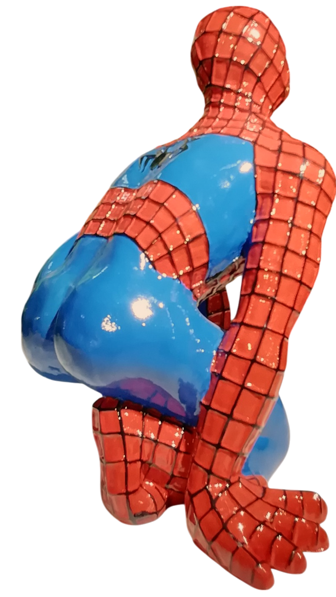 Spiderman - Uomo Ragno in Resina Marmorea Super Eroe Fumetti