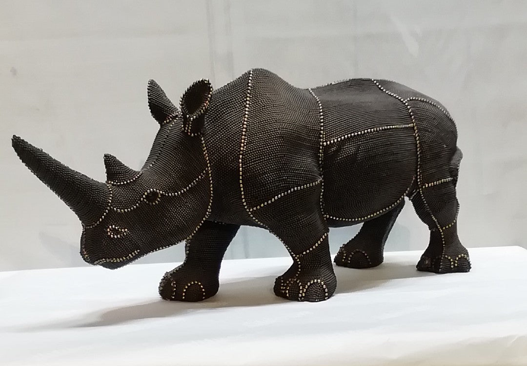 Statua Rino Perl - Rinoceronte Perlato