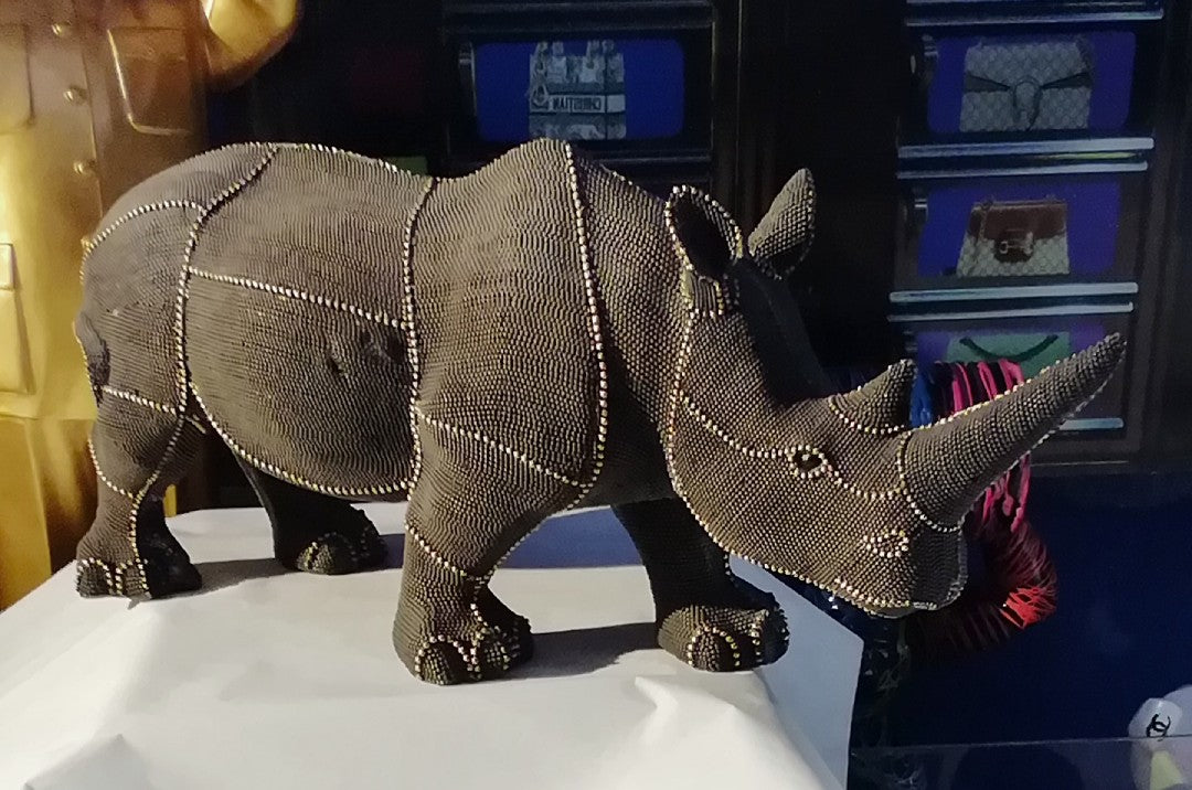 Statua Rino Perl - Rinoceronte Perlato