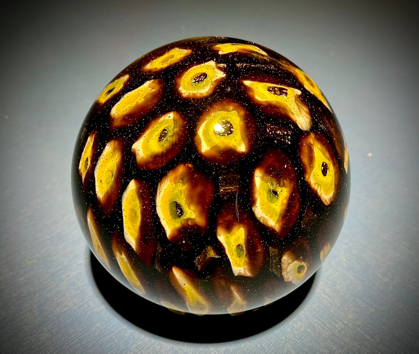 Fermacarte Spots Giallo Arancio