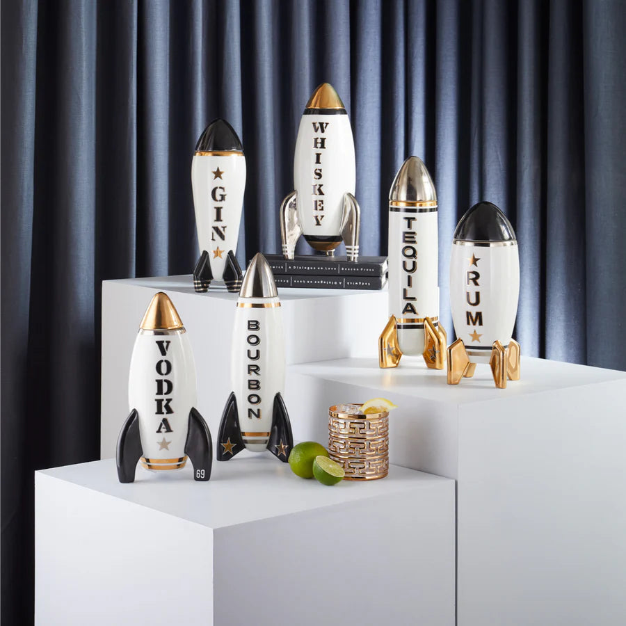 Jonathan Adler - Rocket Decanter - Bottiglie di Decantazione per Vini e Bevande Alcoliche