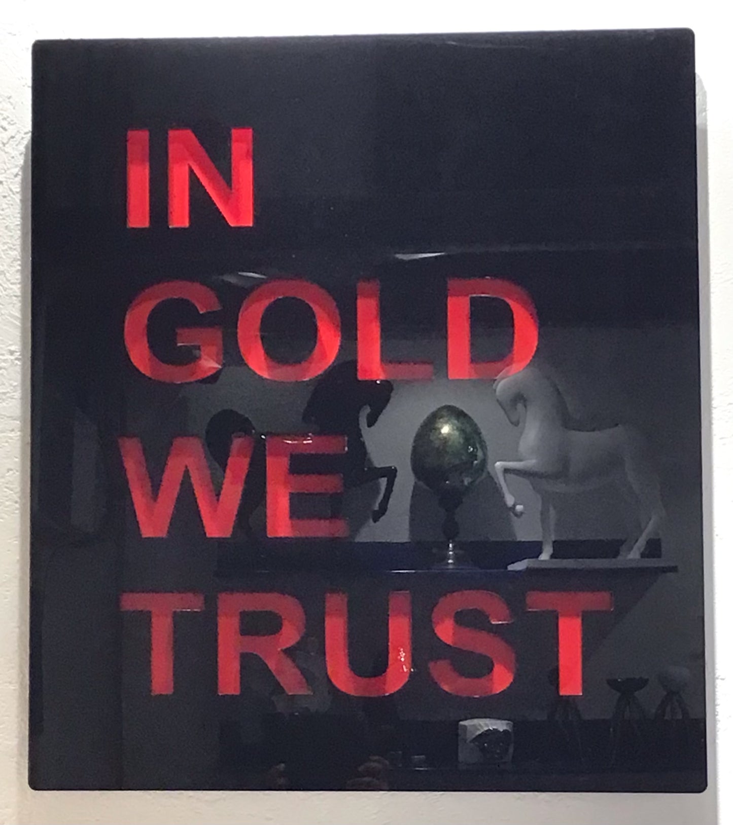 Quadro "IN GOLD WE TRUST"